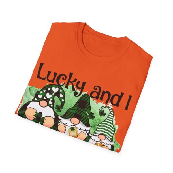 Lucky Gnome Unisex T-Shirt St. Patrick's Day Tee Cute Gnome Shirt Funny Gift for Gnome Lovers Comfortable Casual Wear Family Matching Shirt
