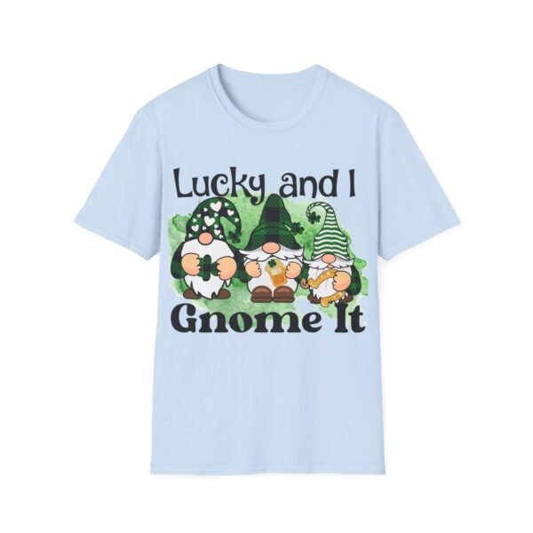 Lucky Gnome Unisex T-Shirt St. Patrick's Day Tee Cute Gnome Shirt Funny Gift for Gnome Lovers Comfortable Casual Wear Family Matching Shirt