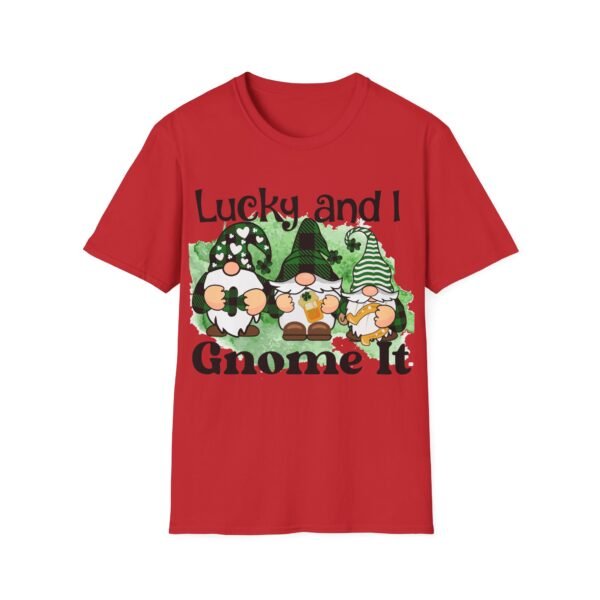 Lucky Gnome Unisex T-Shirt St. Patrick's Day Tee Cute Gnome Shirt Funny Gift for Gnome Lovers Comfortable Casual Wear Family Matching Shirt