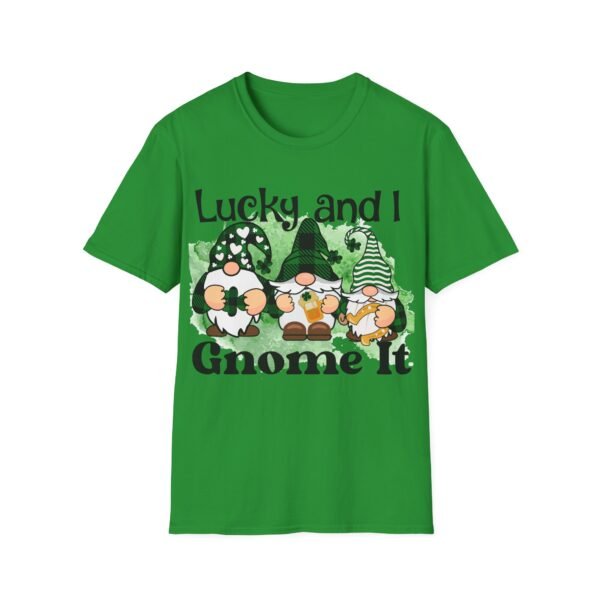 Lucky Gnome Unisex T-Shirt St. Patrick's Day Tee Cute Gnome Shirt Funny Gift for Gnome Lovers Comfortable Casual Wear Family Matching Shirt
