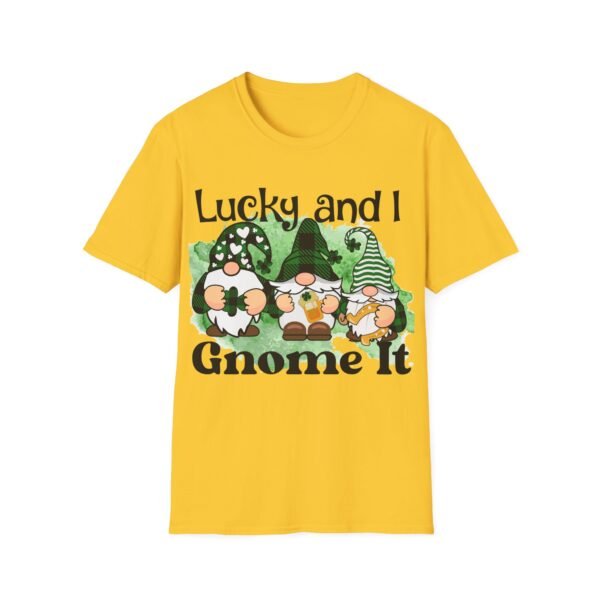 Lucky Gnome Unisex T-Shirt St. Patrick's Day Tee Cute Gnome Shirt Funny Gift for Gnome Lovers Comfortable Casual Wear Family Matching Shirt