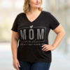 Mom Mode Design V-Neck Tee for Everyday Comfortable T-shirt Great Gift Idea for Mothers Casual Wear Mother's Day Special Love for Mom Shirt