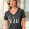 Mom Mode Design V-Neck Tee for Everyday Comfortable T-shirt Great Gift Idea for Mothers Casual Wear Mother's Day Special Love for Mom Shirt
