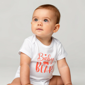 Adorable Baby Bear Bodysuit Cute Infant Clothing Baby Shower Gift Idea Birthday Newborn Outfit Toddler Apparel Comfortable Infant Bodysuit