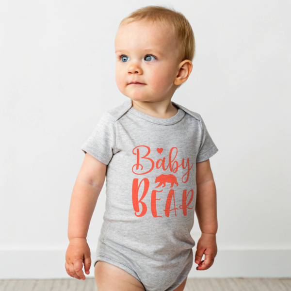Adorable Baby Bear Bodysuit Cute Infant Clothing Baby Shower Gift Idea Birthday Newborn Outfit Toddler Apparel Comfortable Infant Bodysuit