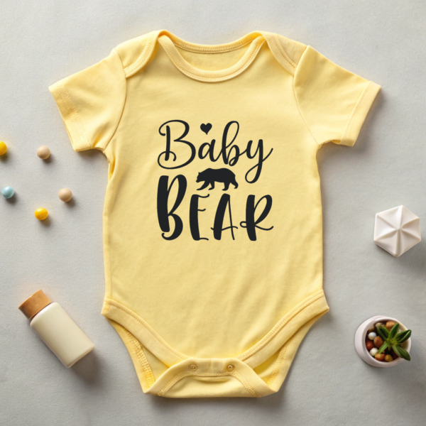 Adorable Baby Bear Bodysuit Cute Infant Clothing Baby Shower Gift Idea Birthday Newborn Outfit Toddler Apparel Comfortable Infant Bodysuit