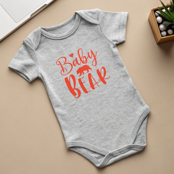 Adorable Baby Bear Bodysuit Cute Infant Clothing Baby Shower Gift Idea Birthday Newborn Outfit Toddler Apparel Comfortable Infant Bodysuit