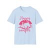 Happy Camper T-Shirt | Unisex Softstyle Tee for Outdoor Lovers, Camping Gift, Adventure Shirt, Summer Vibes, Nature Apparel