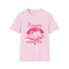 Happy Camper T-Shirt | Unisex Softstyle Tee for Outdoor Lovers, Camping Gift, Adventure Shirt, Summer Vibes, Nature Apparel