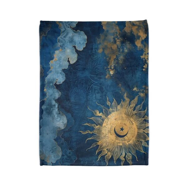 Celestial Inspired Soft Polyester Blanket Cozy Throw for Home Boho Decor Gift for Astrology Lover Soft Different Size Blanket for All Season