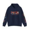 Floral Print Hoodie Vibrant Flower Pattern on Sleeve Botanical Hooded Sweatshirt Stylish Floral Pullover Everyday Comfortable Wear Gift Idea