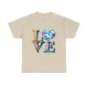 Glitter Design Shirt Style Fashion Statement Piece Casual Wear Cotton Top Trend Style Diamond Pattern Love Design Comfort Wear Plus Size