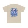 Skull Coffee Tshirt for Barista Gift Idea for Men Biker Clothing Floral Design Skull Print Coffee Lover Present Package Goth Style Blue Tee