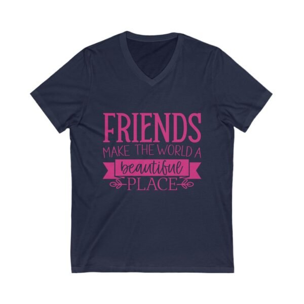 Inspirational Message Tee Shirt Design Friend Gift Matching Shirt Casual Wear Cotton Vneck Summer Top Friendship Quote Group Shirt Positive