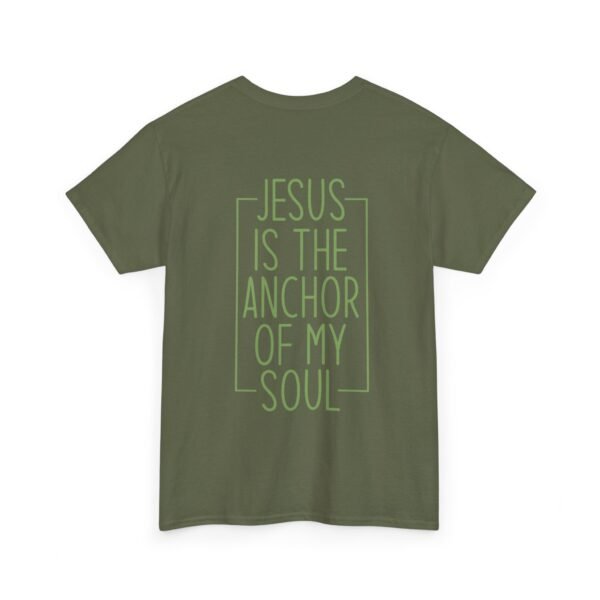 Faith Anchor Shirt Design Idea Christian Gift Soul Believer Wear Comfort Cotton Tee Shirt Print Scripture Message Worship Design Casual Wear