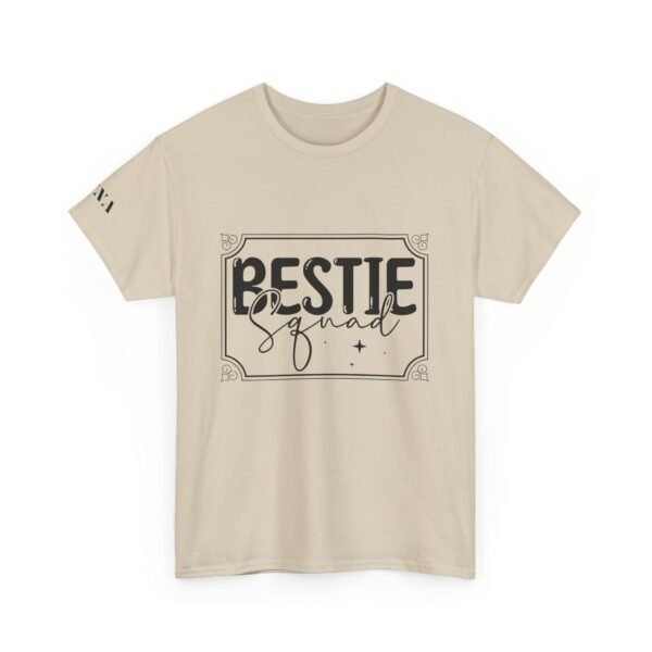 Best Friend Tshirt Squad White Bestie Design Custom Name Sleeve Present for Friend Matching Tee Group Shirt Celebration Top Squad Gift Set