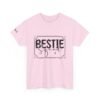 Best Friend Tshirt Squad White Bestie Design Custom Name Sleeve Present for Friend Matching Tee Group Shirt Celebration Top Squad Gift Set