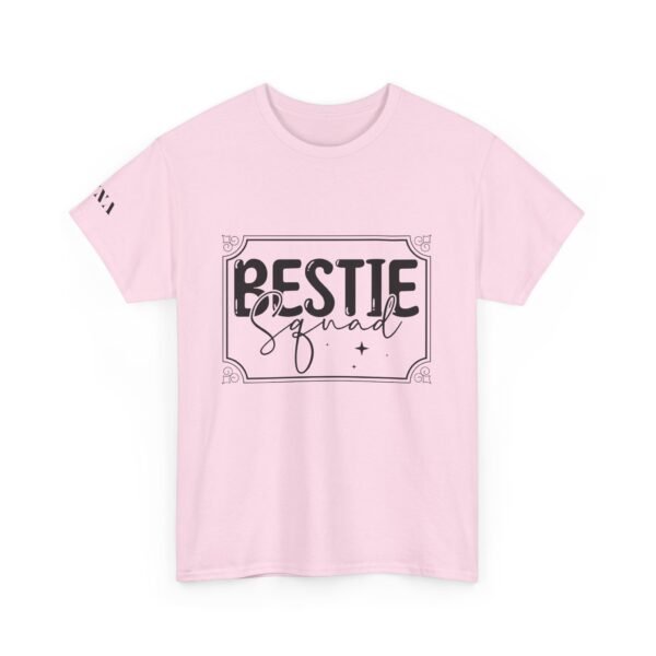 Best Friend Tshirt Squad White Bestie Design Custom Name Sleeve Present for Friend Matching Tee Group Shirt Celebration Top Squad Gift Set