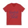 Christian Vneck Tshirt Faith Message Heart Design Christ Graphic Casual Wear Church Clothing Prayer Star Worship Outfit Gift Idea Religious