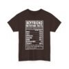 Funny Couple Shirt Shirt Nutrition Facts Fact Label Design Custom Boyfriend Girlfriend Text Matching Outfit Set Matching Tee Valentine Day