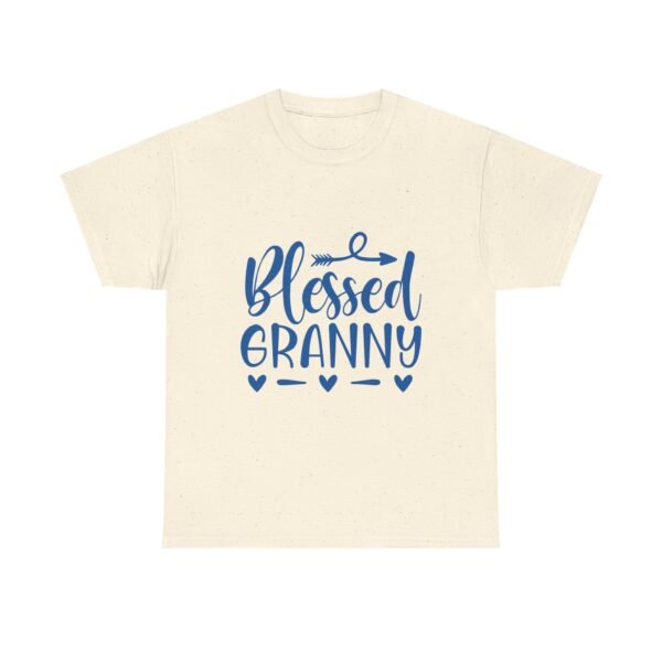 Blessed Granny Tshirt White Shirt Religious Gift for Mom Blue Design Heart Graphic Family Shirt New Baby Announcement Gift Christian Mom