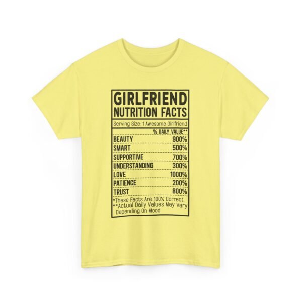 Funny Couple Shirt Shirt Nutrition Facts Fact Label Design Custom Boyfriend Girlfriend Text Matching Outfit Set Matching Tee Valentine Day