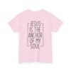 Faith Anchor Shirt Design Idea Christian Gift Soul Believer Wear Comfort Cotton Tee Shirt Print Scripture Message Worship Design Casual Wear