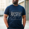 Best Friend Tshirt Squad White Bestie Design Custom Name Sleeve Present for Friend Matching Tee Group Shirt Celebration Top Squad Gift Set
