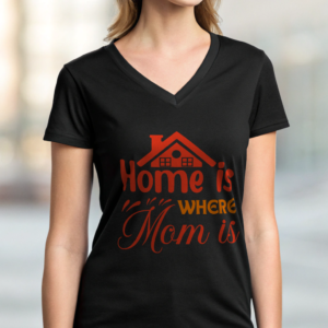 Family T Shirt for Mom Gift Idea for Birthday Present Tshirt with House Mom Design Cotton Top for Daughter Appreciation Gift Family Shirt