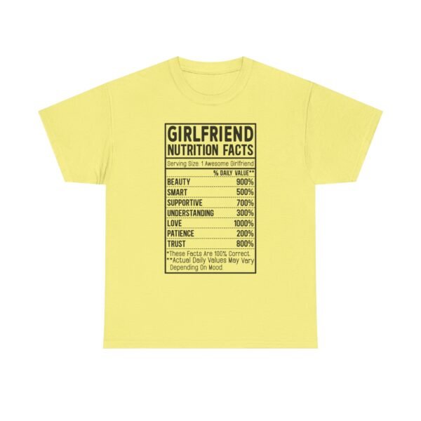 Funny Couple Shirt Shirt Nutrition Facts Fact Label Design Custom Boyfriend Girlfriend Text Matching Outfit Set Matching Tee Valentine Day