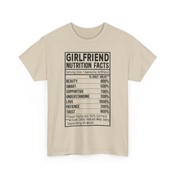 Funny Couple Shirt Shirt Nutrition Facts Fact Label Design Custom Boyfriend Girlfriend Text Matching Outfit Set Matching Tee Valentine Day