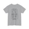 Faith Anchor Shirt Design Idea Christian Gift Soul Believer Wear Comfort Cotton Tee Shirt Print Scripture Message Worship Design Casual Wear