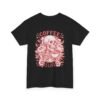 Skull Coffee Tshirt for Barista Gift Idea for Men Biker Clothing Floral Design Skull Print Coffee Lover Present Package Goth Style Blue Tee