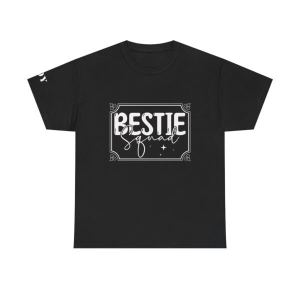 Best Friend Tshirt Squad White Bestie Design Custom Name Sleeve Present for Friend Matching Tee Group Shirt Celebration Top Squad Gift Set