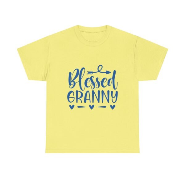 434832579139378298_2048-1.jpeg Blessed Granny Tshirt White Shirt Religious Gift for Mom Blue Design Heart Graphic Family Shirt New Baby Announcement Gift Christian Mom