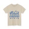 Blessed Granny Tshirt White Shirt Religious Gift for Mom Blue Design Heart Graphic Family Shirt New Baby Announcement Gift Christian Mom