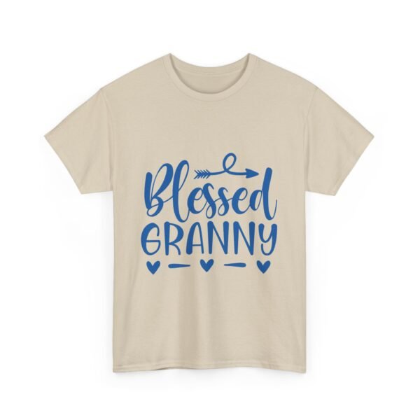 4835714260044840635_2048.jpeg Blessed Granny Tshirt White Shirt Religious Gift for Mom Blue Design Heart Graphic Family Shirt New Baby Announcement Gift Christian Mom