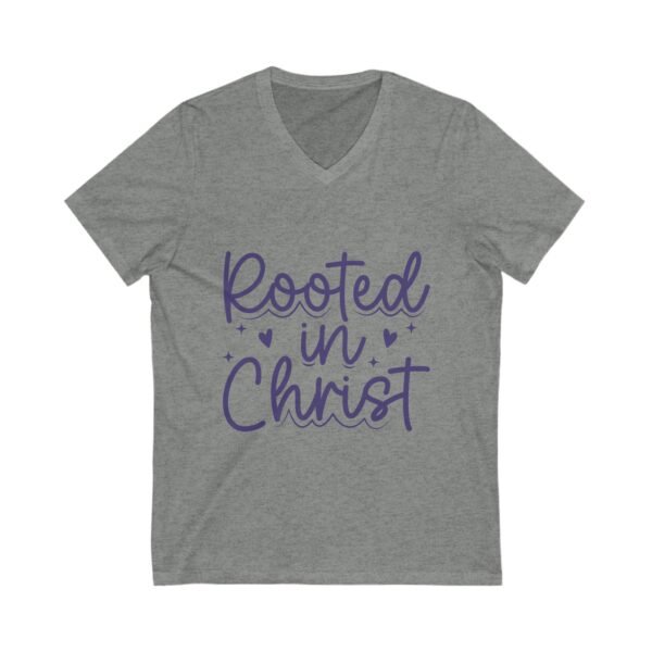Christian Vneck Tshirt Faith Message Heart Design Christ Graphic Casual Wear Church Clothing Prayer Star Worship Outfit Gift Idea Religious
