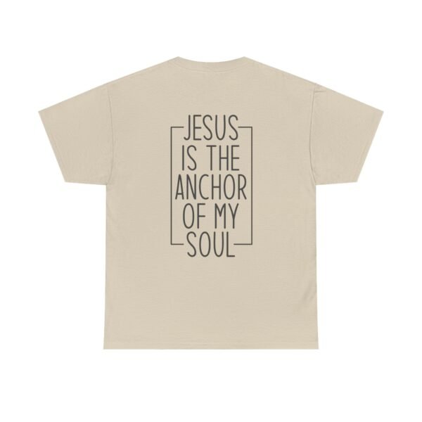 Faith Anchor Shirt Design Idea Christian Gift Soul Believer Wear Comfort Cotton Tee Shirt Print Scripture Message Worship Design Casual Wear