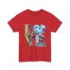 Glitter Design Shirt Style Fashion Statement Piece Casual Wear Cotton Top Trend Style Diamond Pattern Love Design Comfort Wear Plus Size