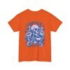 Skull Coffee Tshirt for Barista Gift Idea for Men Biker Clothing Floral Design Skull Print Coffee Lover Present Package Goth Style Blue Tee