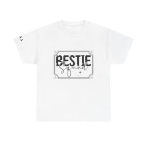 Best Friend Tshirt Squad White Bestie Design Custom Name Sleeve Present for Friend Matching Tee Group Shirt Celebration Top Squad Gift Set