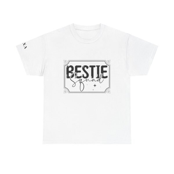 Best Friend Tshirt Squad White Bestie Design Custom Name Sleeve Present for Friend Matching Tee Group Shirt Celebration Top Squad Gift Set