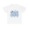 Blessed Granny Tshirt White Shirt Religious Gift for Mom Blue Design Heart Graphic Family Shirt New Baby Announcement Gift Christian Mom