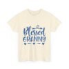 Blessed Granny Tshirt White Shirt Religious Gift for Mom Blue Design Heart Graphic Family Shirt New Baby Announcement Gift Christian Mom