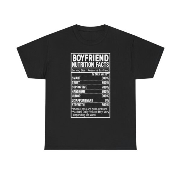 Funny Couple Shirt Shirt Nutrition Facts Fact Label Design Custom Boyfriend Girlfriend Text Matching Outfit Set Matching Tee Valentine Day