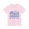 Blessed Granny Tshirt White Shirt Religious Gift for Mom Blue Design Heart Graphic Family Shirt New Baby Announcement Gift Christian Mom
