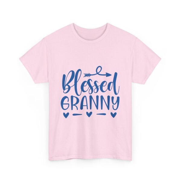 861758432794270106_2048.jpeg Blessed Granny Tshirt White Shirt Religious Gift for Mom Blue Design Heart Graphic Family Shirt New Baby Announcement Gift Christian Mom