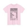 Funny Couple Shirt Shirt Nutrition Facts Fact Label Design Custom Boyfriend Girlfriend Text Matching Outfit Set Matching Tee Valentine Day