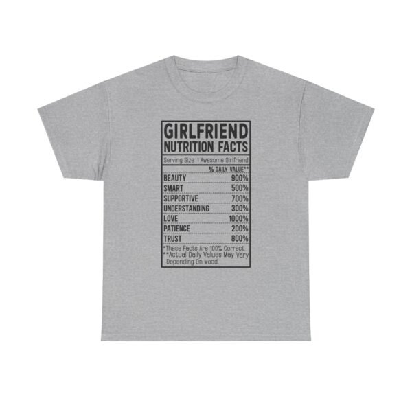 Funny Couple Shirt Shirt Nutrition Facts Fact Label Design Custom Boyfriend Girlfriend Text Matching Outfit Set Matching Tee Valentine Day
